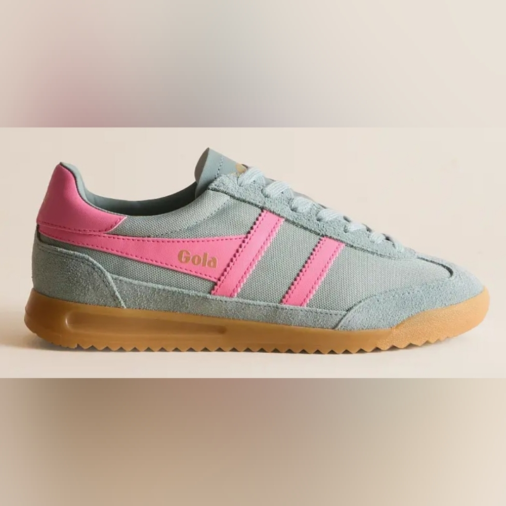 Gola Women's Pale Blue and Pink Classic Trainer